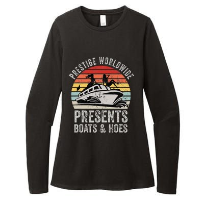 Prestige Worldwide Presents Boats And Hoes Funny Party Boat Womens CVC Long Sleeve Shirt