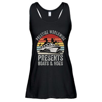 Prestige Worldwide Presents Boats And Hoes Funny Party Boat Ladies Essential Flowy Tank