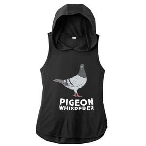 Pigeon Whisperer Pigeon Bird Cute Pigeon Whisperer Birds Ladies PosiCharge Tri-Blend Wicking Draft Hoodie Tank