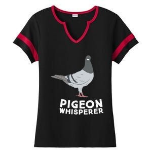 Pigeon Whisperer Pigeon Bird Cute Pigeon Whisperer Birds Ladies Halftime Notch Neck Tee