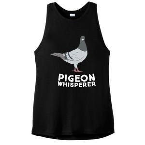 Pigeon Whisperer Pigeon Bird Cute Pigeon Whisperer Birds Ladies PosiCharge Tri-Blend Wicking Tank