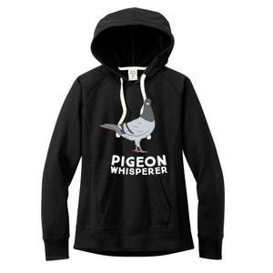 Pigeon Whisperer Pigeon Bird Cute Pigeon Whisperer Birds Women's Fleece Hoodie