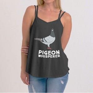 Pigeon Whisperer Pigeon Bird Cute Pigeon Whisperer Birds Women's Strappy Tank