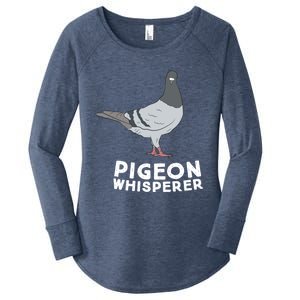 Pigeon Whisperer Pigeon Bird Cute Pigeon Whisperer Birds Women's Perfect Tri Tunic Long Sleeve Shirt