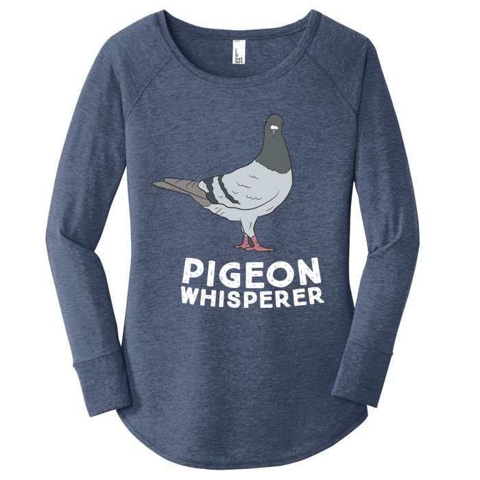 Pigeon Whisperer Pigeon Bird Cute Pigeon Whisperer Birds Women's Perfect Tri Tunic Long Sleeve Shirt