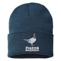 Pigeon Whisperer Pigeon Bird Cute Pigeon Whisperer Birds Sustainable Knit Beanie