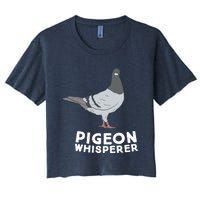 Pigeon Whisperer Pigeon Bird Cute Pigeon Whisperer Birds Women's Crop Top Tee