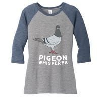 Pigeon Whisperer Pigeon Bird Cute Pigeon Whisperer Birds Women's Tri-Blend 3/4-Sleeve Raglan Shirt