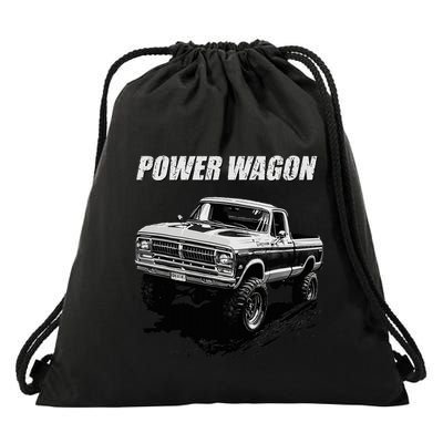 Power Wagon Pickup Truck Graphic Drawstring Bag