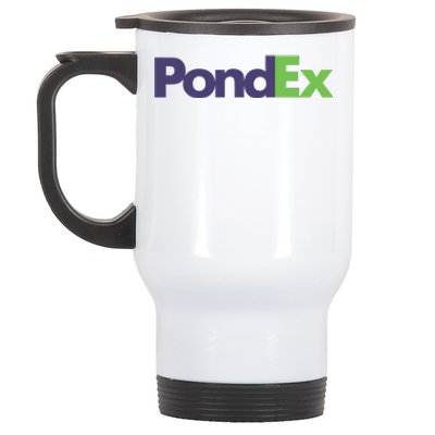 Pauly Wearing Pondex Stainless Steel Travel Mug