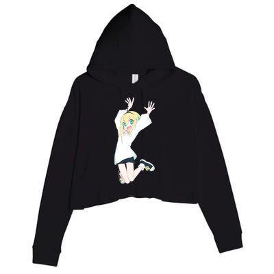 Pikamee Wow Crop Fleece Hoodie