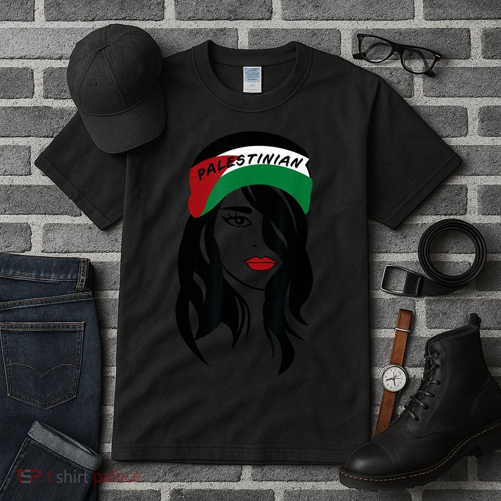 Palestinian Women Palestine Flag Palestinians Woman Scarf Tall T-Shirt