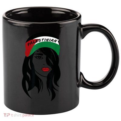 Palestinian Women Palestine Flag Palestinians Woman Scarf 11oz C Handle Ceramic Mug