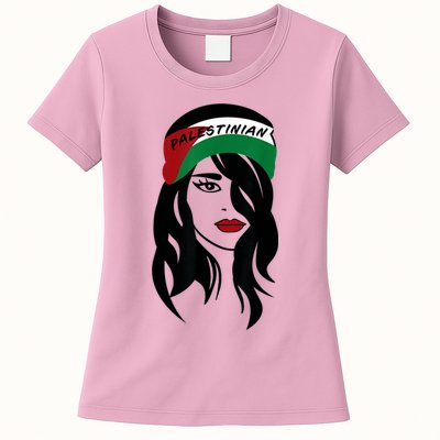 Palestinian Women Palestine Flag Palestinians Woman Scarf Womens T-Shirt