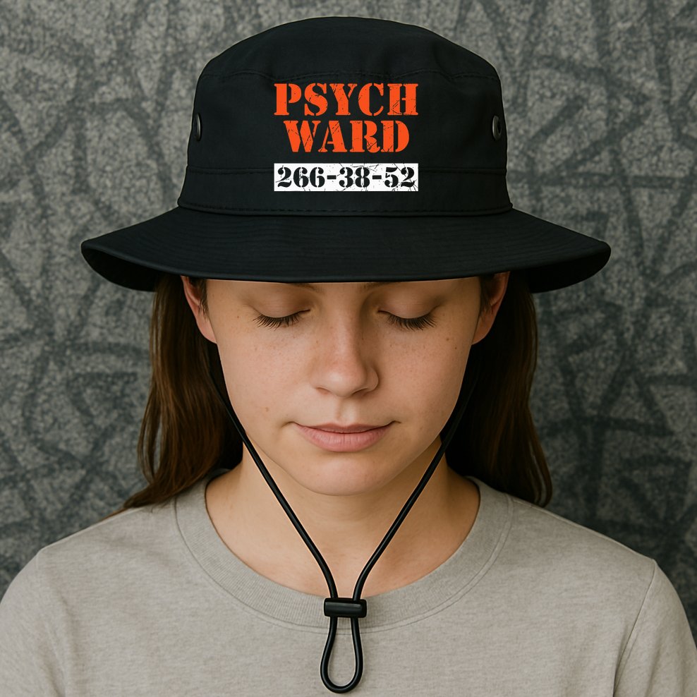 Psych Ward Patient Mental Hospital Crazy Psych Bucket Hat