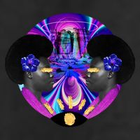 Psychedelic Woman Photographic Collage Cool Comfort Performance Bucket Hat