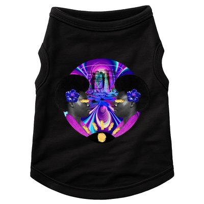 Psychedelic Woman Photographic Collage Doggie Tank