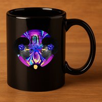 Psychedelic Woman Photographic Collage 11oz C Handle Ceramic Mug