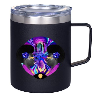 Psychedelic Woman Photographic Collage 12oz Stainless Steel Coffee Mug