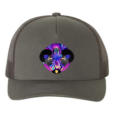 Psychedelic Woman Photographic Collage Yupoong Adult 5-Panel Trucker Hat