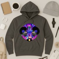 Psychedelic Woman Photographic Collage Hoodie