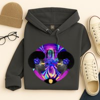 Psychedelic Woman Photographic Collage Hoodie