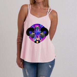 Psychedelic Woman Photographic Collage Women's Strappy Tank