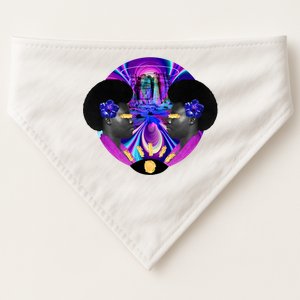 Psychedelic Woman Photographic Collage USA-Made Doggie Bandana