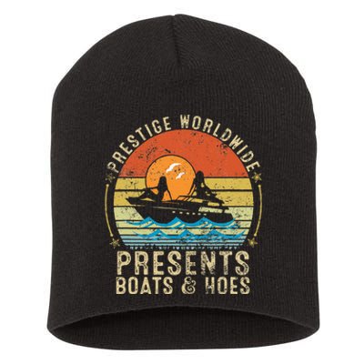 Prestige Worldwide Presents Boats And Hoes Funny Party Boat Short Acrylic Beanie