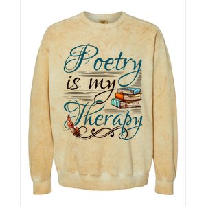 Poem Writer Poet Literacy English Colorblast Crewneck Sweatshirt