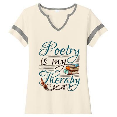 Poem Writer Poet Literacy English Ladies Halftime Notch Neck Tee