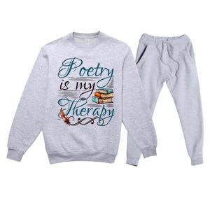 Poem Writer Poet Literacy English Premium Crewneck Sweatsuit Set