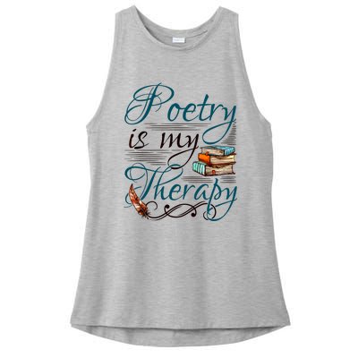 Poem Writer Poet Literacy English Ladies PosiCharge Tri-Blend Wicking Tank