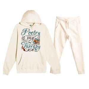 Poem Writer Poet Literacy English Premium Hooded Sweatsuit Set