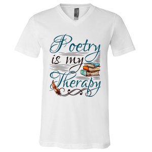 Poem Writer Poet Literacy English V-Neck T-Shirt