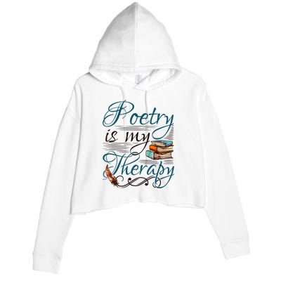 Poem Writer Poet Literacy English Crop Fleece Hoodie