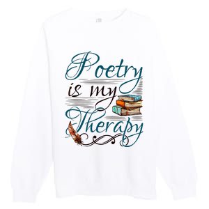 Poem Writer Poet Literacy English Premium Crewneck Sweatshirt