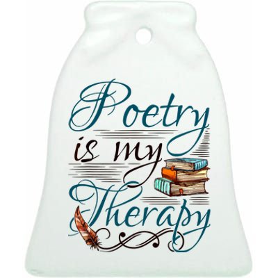 Poem Writer Poet Literacy English Ceramic Bell Ornament