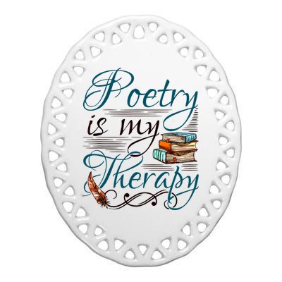 Poem Writer Poet Literacy English Ceramic Oval Ornament