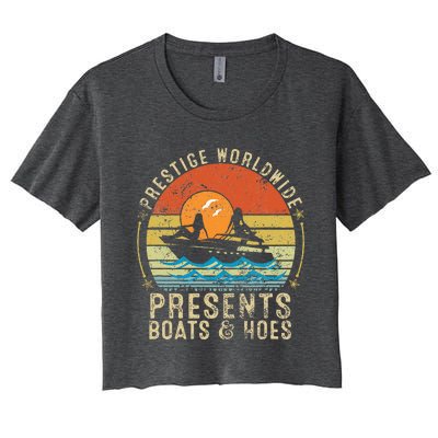 Prestige Worldwide Presents Boats And Hoes Women's Crop Top Tee