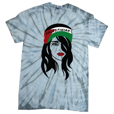 Palestinian Women Palestine Flag Palestinians Woman Scarf Tie-Dye T-Shirt