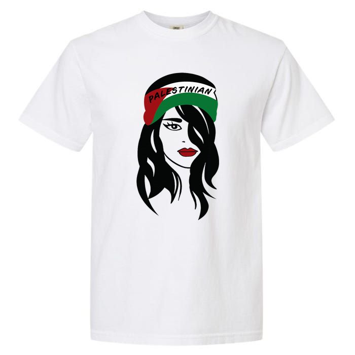 Palestinian Women Palestine Flag Palestinians Woman Scarf Garment-Dyed Heavyweight T-Shirt