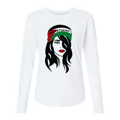 Palestinian Women Palestine Flag Palestinians Woman Scarf Womens Cotton Relaxed Long Sleeve T-Shirt