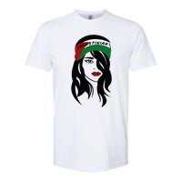 Palestinian Women Palestine Flag Palestinians Woman Scarf Softstyle CVC T-Shirt