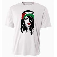 Palestinian Women Palestine Flag Palestinians Woman Scarf Cooling Performance Crew T-Shirt