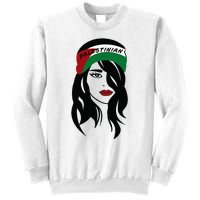 Palestinian Women Palestine Flag Palestinians Woman Scarf Sweatshirt