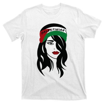 Palestinian Women Palestine Flag Palestinians Woman Scarf T-Shirt