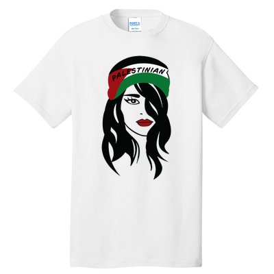 Palestinian Women Palestine Flag Palestinians Woman Scarf Tall T-Shirt