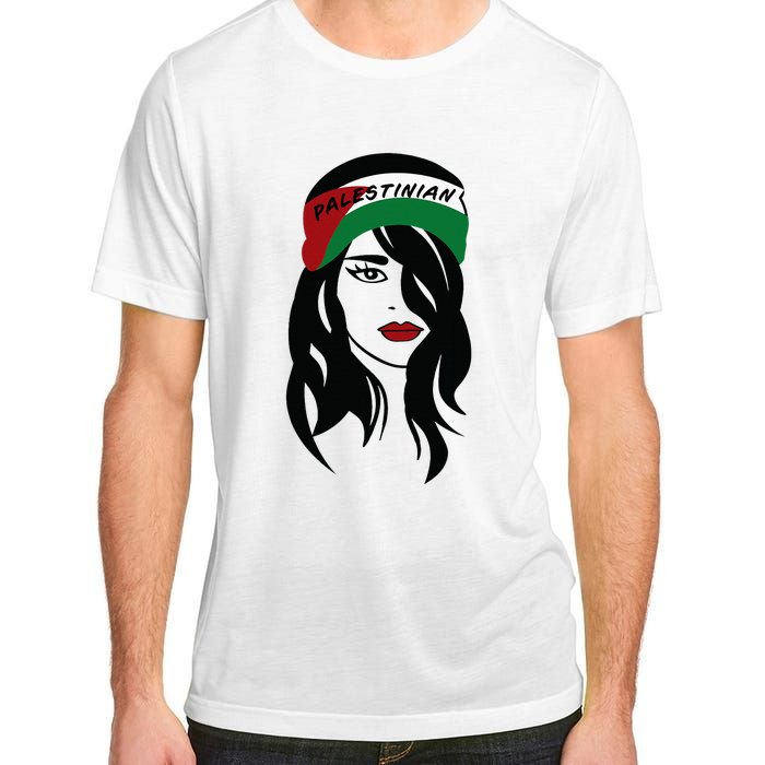 Palestinian Women Palestine Flag Palestinians Woman Scarf Adult ChromaSoft Performance T-Shirt