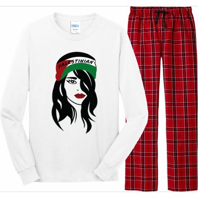 Palestinian Women Palestine Flag Palestinians Woman Scarf Long Sleeve Pajama Set